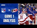Rangers hang on to defeat canes in a physical game 1  new york rangers