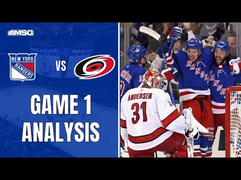 Rangers Hang On To Defeat Canes In A Physical Game 1 | New York Rangers