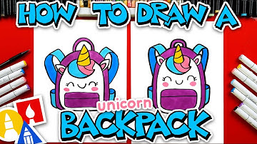 How To Draw A Cute Unicorn Backpack