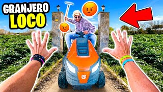 ESCAPO de un GRANJERO LOCO haciendo PARKOUR👮 | PERSECUCIÓN POV