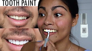 I tested VIRAL TOOTH WHITENING PAINT & THIS HAPPENED! | does tooth polish work? 😳