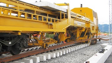 Amazing Modern Rail road construction TECHNOLOGY  Incredible Fastest Road Paving Machine