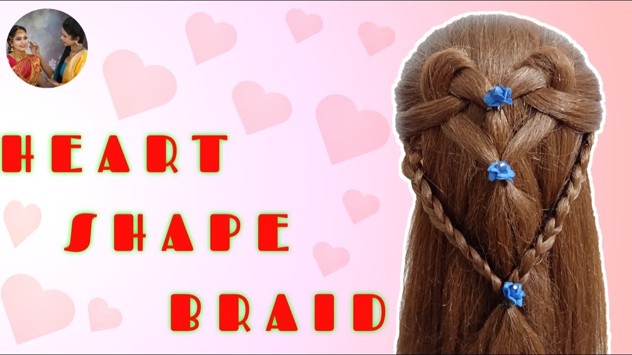 How To do Heart Shaped Braids Tamil Heart Shaped Hairstyle Laxmi