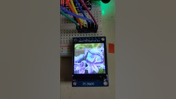 esp32 + IPS液晶で、スマホで撮った花を表示