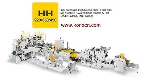 High Speed Automatic Sheet Feed Kraft Paper Shopping Bag Making Machine