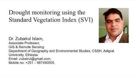 Drought Monitoring using ArcGIS