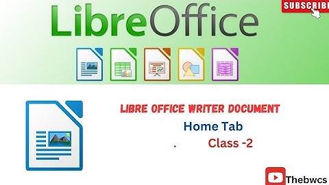 Libreoffice writer document home tab in Hindi||Writer document home tab full tutorial||Home tab