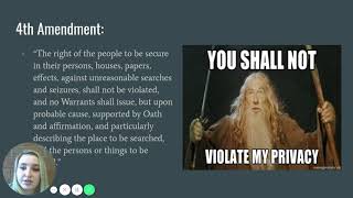 The Constitution & Bill of Rights with Questions   Google Slides