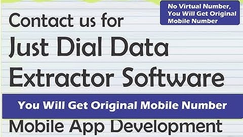 How To Extract Data From Justdial | Just Dial Data Extractor - Scrapper Updated 2019