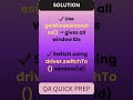 How to Handle Multiple Browser Windows in Selenium 🌀 | QA Tip #interviewquestions #qasession
