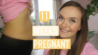 11 WEEKS PREGNANT - STILL BEING SICK, BODY CHANGES, SCAN ANXIETY & BELLY SHOT