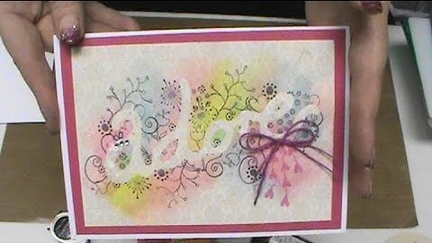 #174 How to Emboss, Stmap & Color Stencils with a Big Shot & Gelatos by Scrapbooking Made Simple