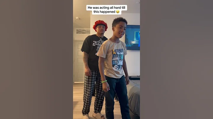 HE WAS ACTING HARD TILL THIS HAPPENED! 😂