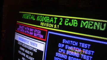 Mortal Kombat Hidden EJB Menu Vs. Regular Service Menu [HD]