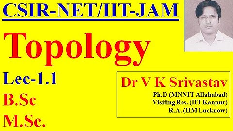 Lec 1.1: Topology: CSIR-NET, IIT-JAM, M.Sc., B.Sc. Mathematics