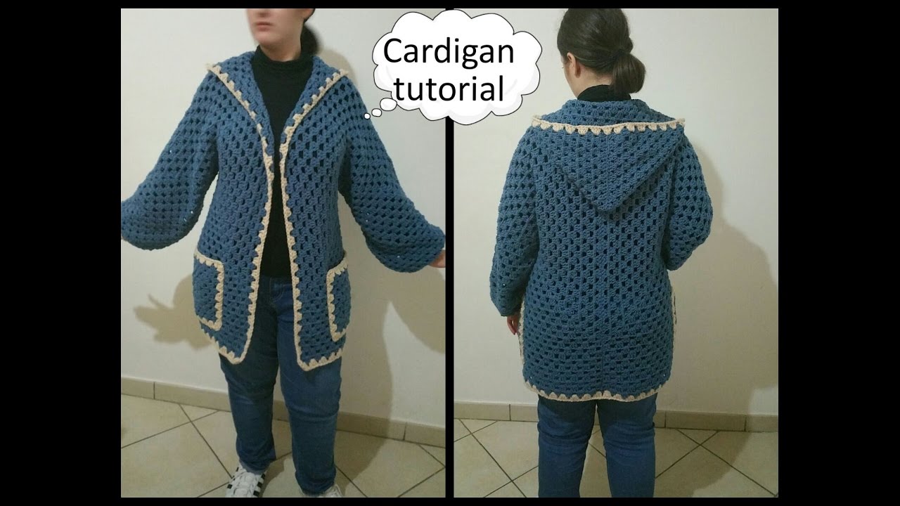 Giacca Uncinetto Donna Cardigan Crochet Youtube