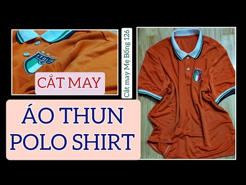 ?126?HƯỚNG DẪN CẮT MAY ÁO THUN NAM CÓ CỔ?Cách may cổ áo thun nam kèm xẻ trụ - Cắt may Mẹ Bống 126 | áo thun nam không cổ