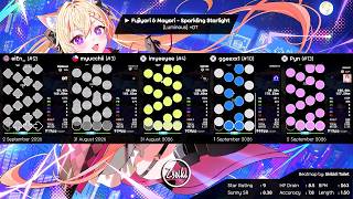 eiEn_ vs myucchii vs imyeeyee vs ggeexx1 vs Pyn | Fujiyori & Mayori - Sparkling Starlight +DT - osu!
