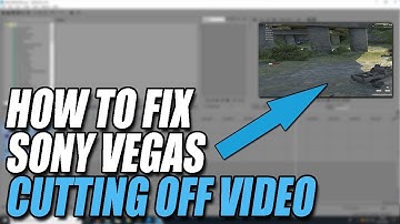 Sony Vegas Importing Video At Wrong Resolution & Cutting Off Half The Video FIX