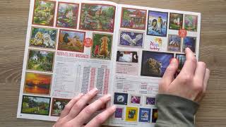 ASMR herrschners arts and crafts catalog flip through - soft spoken
