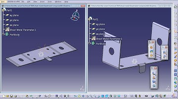 Catia V5 Tutorial|Working Multiple windows simultaneously|Sheetmetal Workbench
