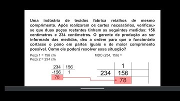 MDC utilizando o Algoritmo de Euclides
