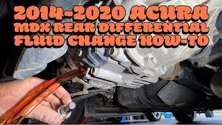 Acura MDX Rear Differential Fluid Change HowTo