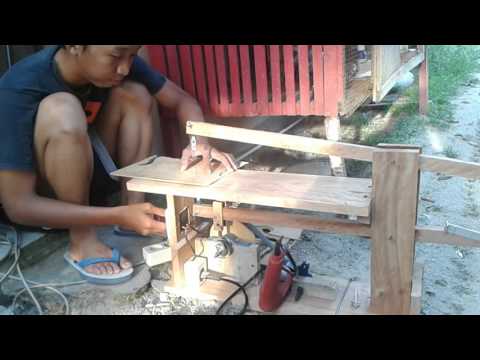 Gergaji triplek tenaga mesin bor Scroll  saw  drill powered 