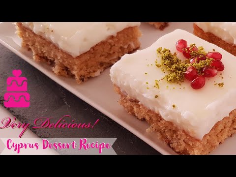 Cyprus Dessert Preparation, Easy Homemade Sweet Cake Recipe