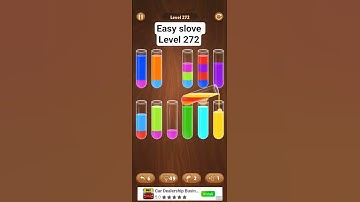 water Sort game level 272 slove.#Shorts#Trending  #GamingShorts #GamePlay #Esports #MobileGames
