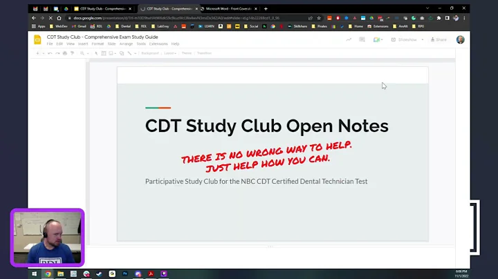 CDT Study Club 2022-11-01 Nov 1 2022