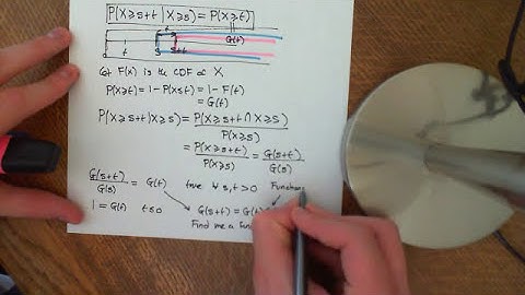 The Memoryless Property and the Exponential Distribution