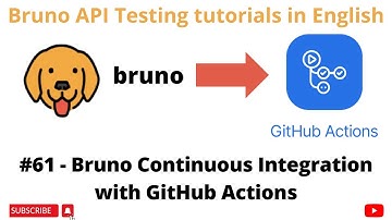 #61 | Bruno GitHub Actions | CI | Bruno API Client | Rest API Testing tutorials for Beginners |