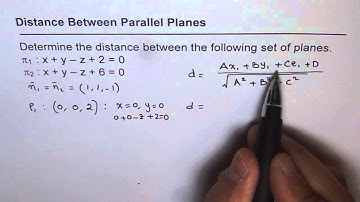 VECTORS TEST: Distance Between Parallel Planes - EDEXCEL - GCSE