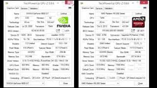 GPU-Z (GeForce 9800 GT - Radeon R9 280X)