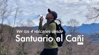 Ver los 4 volcanes desde Santuario el Cañi - Caminata de un día en Chile