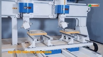 Siêu máy Cnc 3D 5 trục 4 bàn 2 đầu làm đồng thời Woodmaster Top 1 công nghệ 2025
