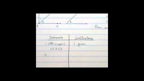 Geometry 2.5 - Proving Statements About Segments and Angles