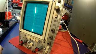 We have a trace !  Tektronix 475 Oscilloscope Repair - Ep# 3 -  ... but still a lot more work, too