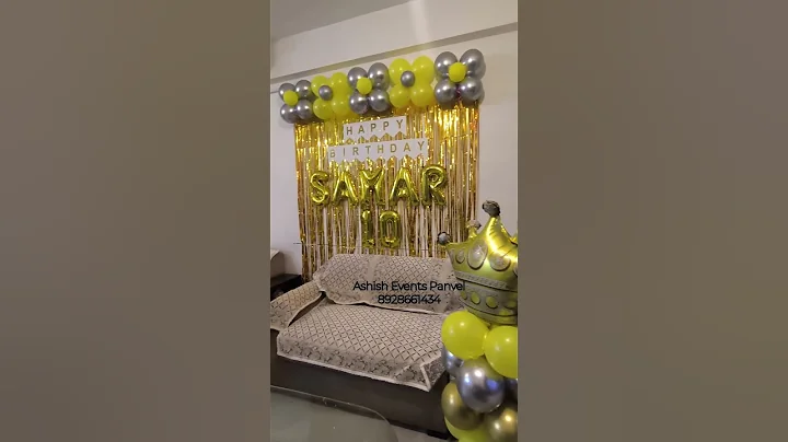 Birthday Balloon Decoration Panvel | birthday decoration | Ashish Events Panvel📍 #birthdaydecoration