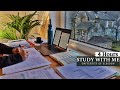 4 HOUR STUDY WITH ME | Background noise, 10-min break, No Music