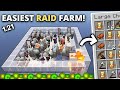 Minecraft EASY Raid Farm BEST DESIGN For Insane Loot 1.21.4 Tutorial