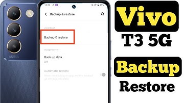 How to backup and restore data in Vivo T3 5G || Vivo T3 5G me data backup aur restore kaise kare ||