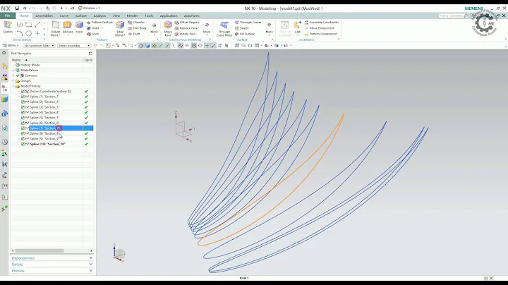 Create Spline from MS Excel Imported Points in Siemens NX by Journal