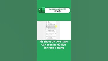 Excel | CÁCH IN KHÔNG BỊ MẤT DỮ LIỆU #exceltips