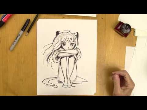 How To Draw A Manga Girl With Emotions Step By Step Youtube