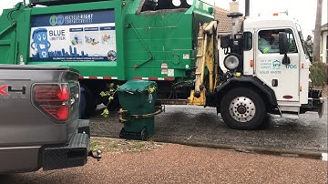 Spring Break: Corpus Christi Peterbilt 320 Heil DuraPack Python On Trash