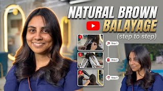 NATURAL BROWN BALAYAGE😍| P SQUARE SALON