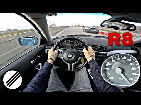 BMW E46 330i Top Speed Drive on German Autobahn 🏎