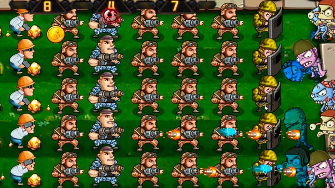 efecto congelacion. video metal army vs us zombie gameplay. parte